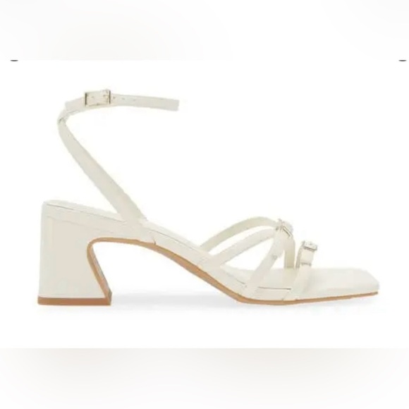 OPEN EDIT Iliana ankle strap sandal white/size 8 - Picture 5 of 5